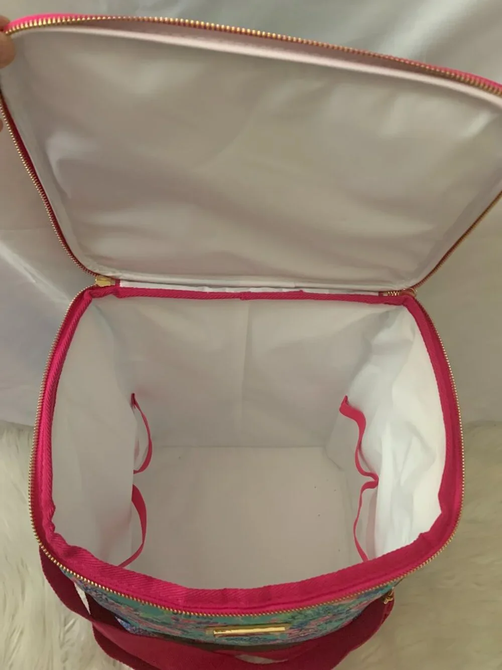 LILLY PULITZER Beach You to It Insulated Wine Carrier Tote Bag